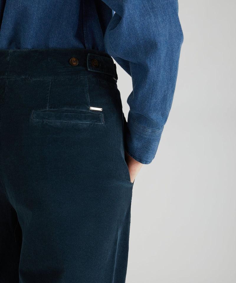 Slowear Pantalone regular fit in velluto Vendita