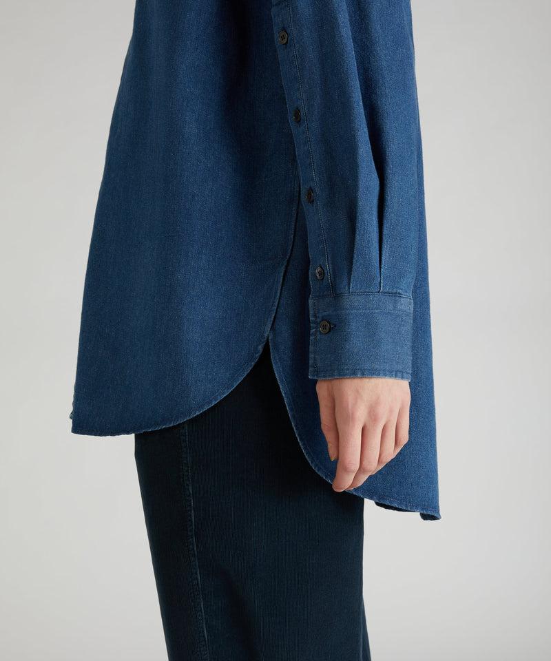 Slowear Camicia regular fit in denim di cotone Promozione