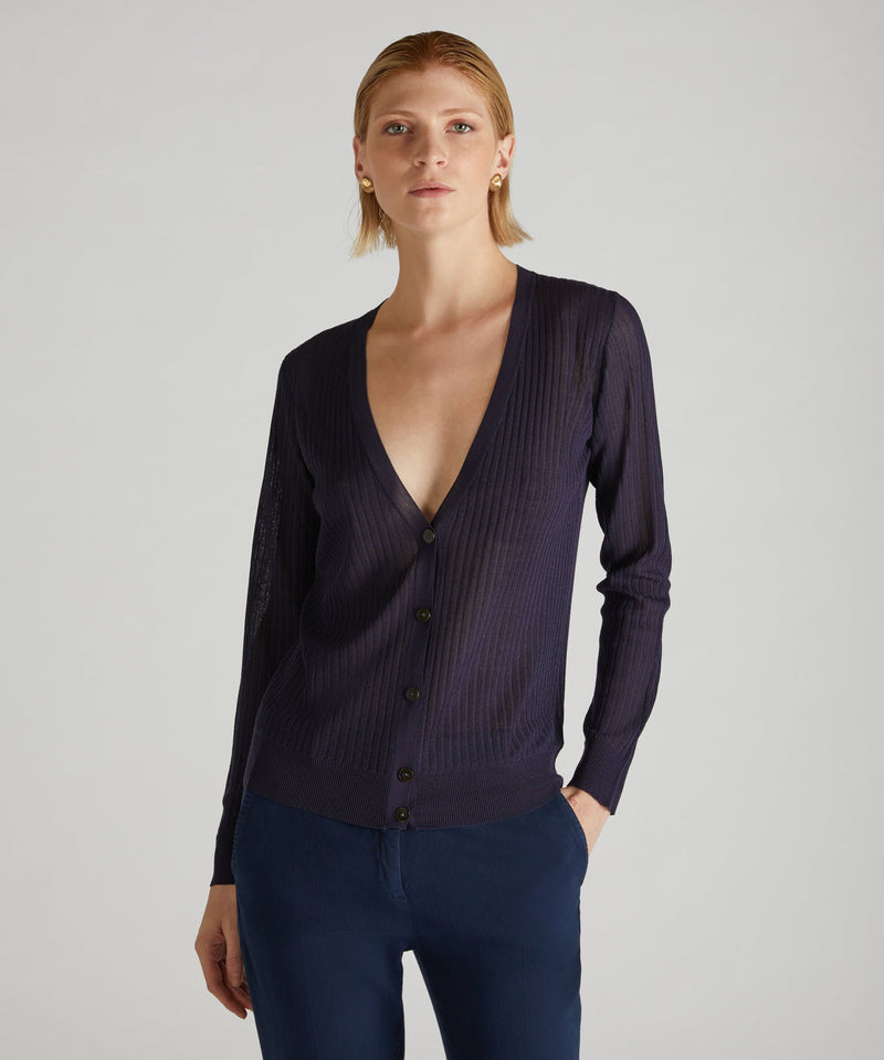 Slowear Cardigan regular fit in viscosa Soddisfazione Garantita