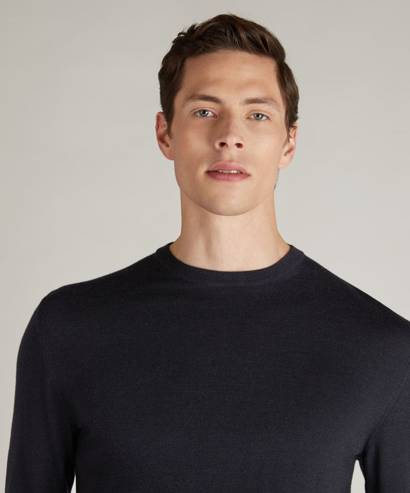 Slowear Girocollo slim fit in Flexwool certificato In Linea