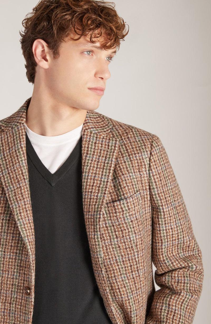 Slowear Maglia scollo a V slim fit in Flexwool certificato Vendita Calda