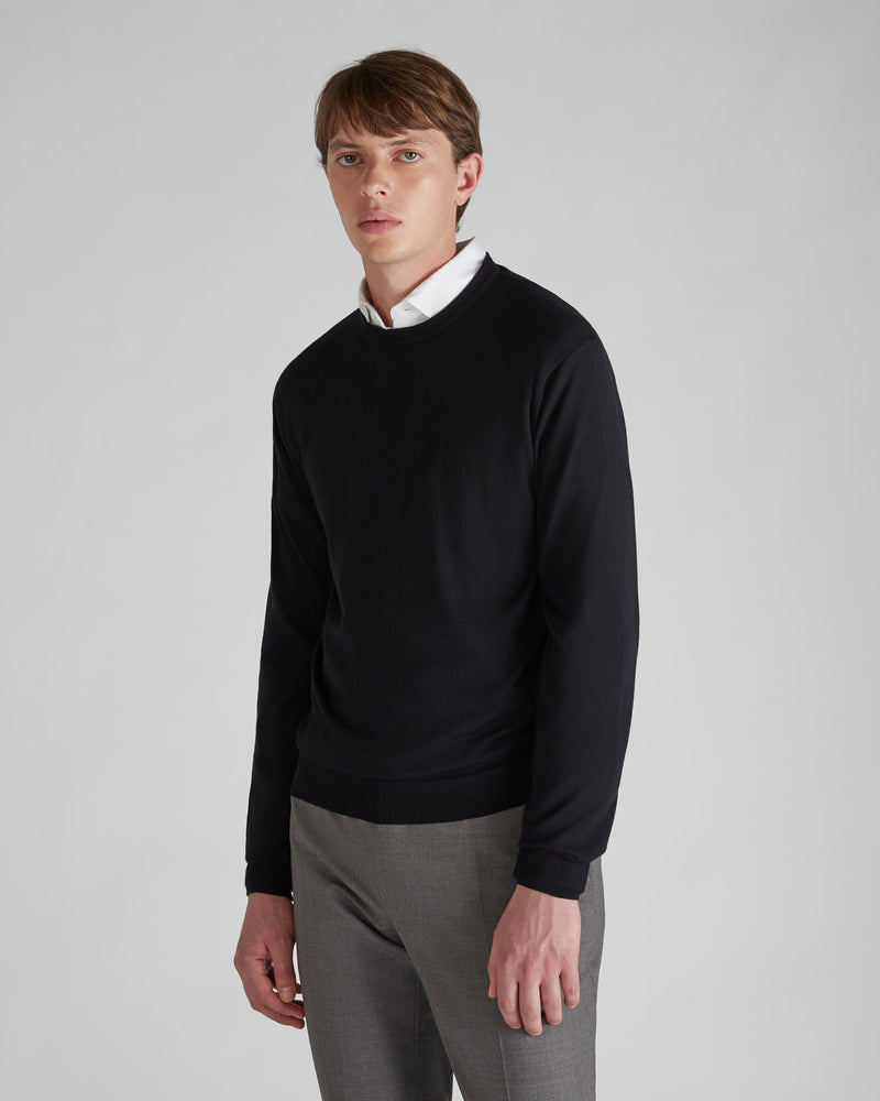Slowear Girocollo slim fit in Flexwool certificato Qualità Garantita