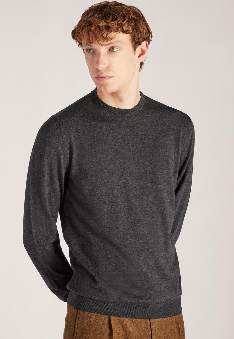 Slowear Girocollo slim fit in Flexwool certificato Moda
