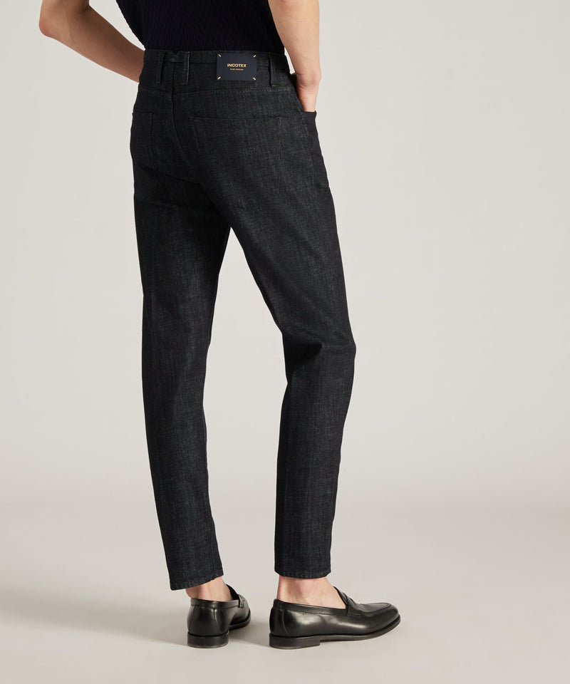 Slowear Pantalone sartoriale slim fit in denim stretch Pezzi Unici