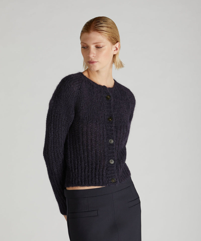Slowear Cardigan slim fit in Mohair e Alpaca Acquista Ora