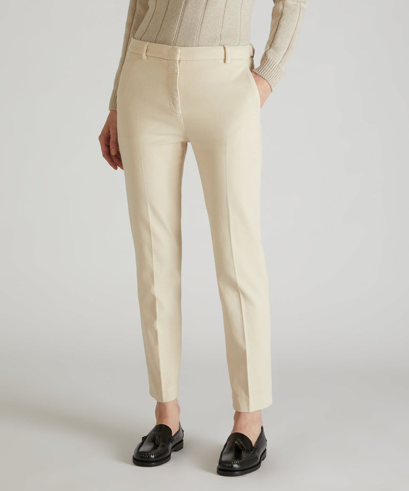 Slowear Pantalone slim fit in drill di cotone Shopping Online
