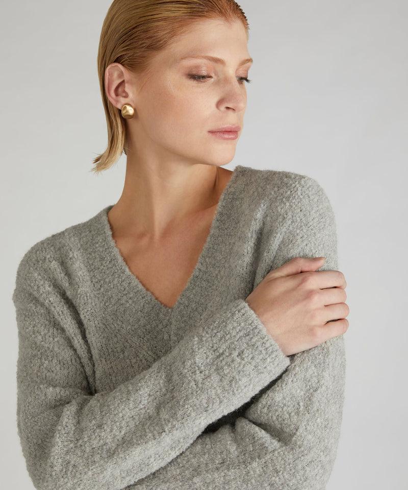 Slowear Maglia over in bouclé di lana e Alpaca Presa