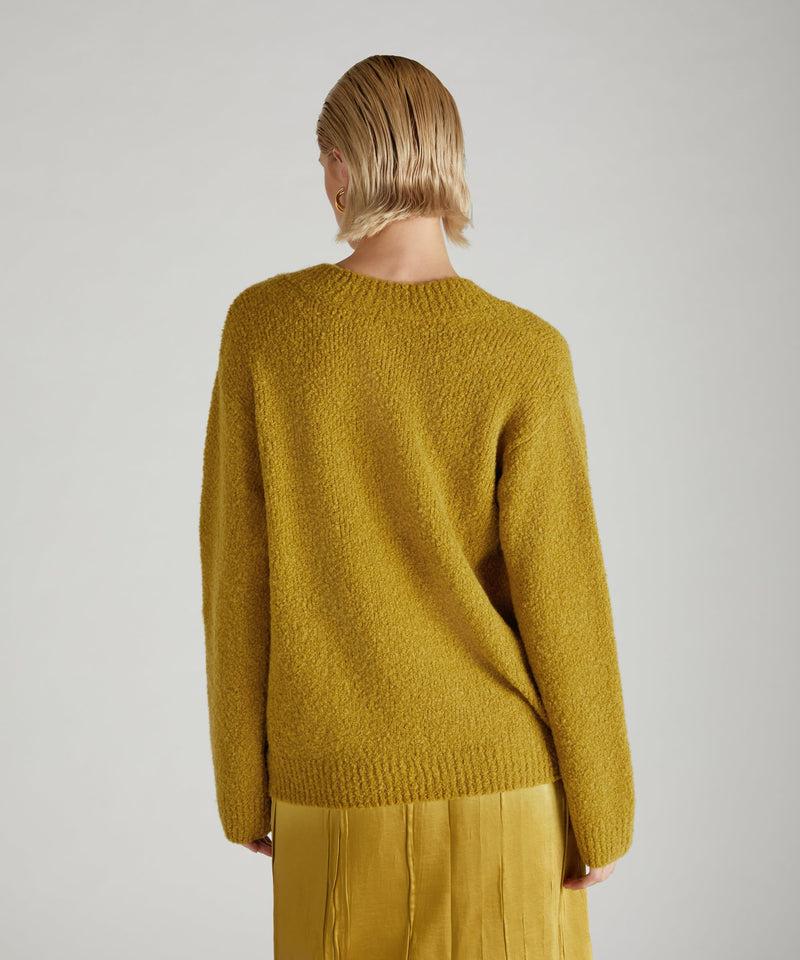 Slowear Maglia over in bouclé di lana e Alpaca Sconto