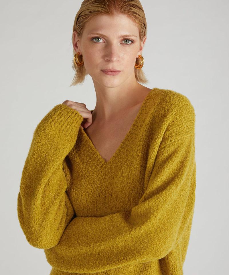Slowear Maglia over in bouclé di lana e Alpaca Sconto