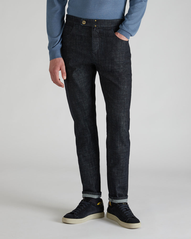 Slowear Pantalone sartoriale in denim stretch Qualità