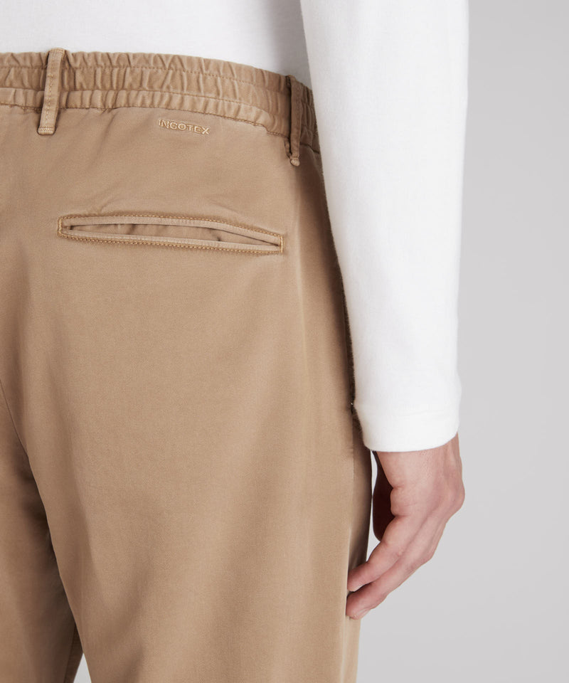 Slowear Pantalone slim fit in raso di cotone Promozione Limitata