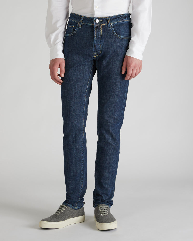 Slowear Pantalone cinque tasche slim fit in denim stretch Novità