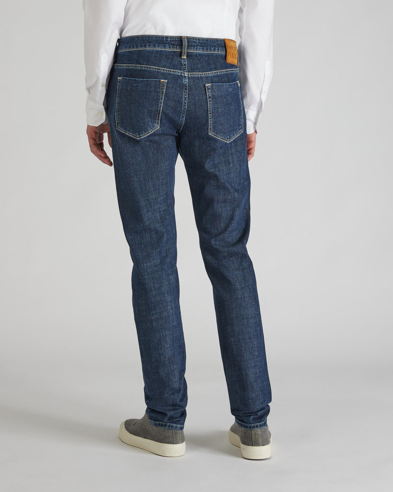 Slowear Pantalone cinque tasche slim fit in denim stretch Novità