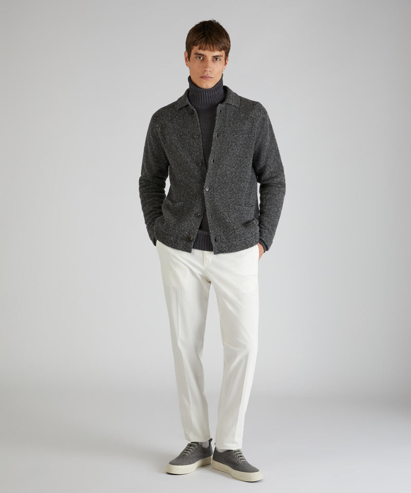 Slowear Pantalone tapered fit in cotone e lyocell Offerta