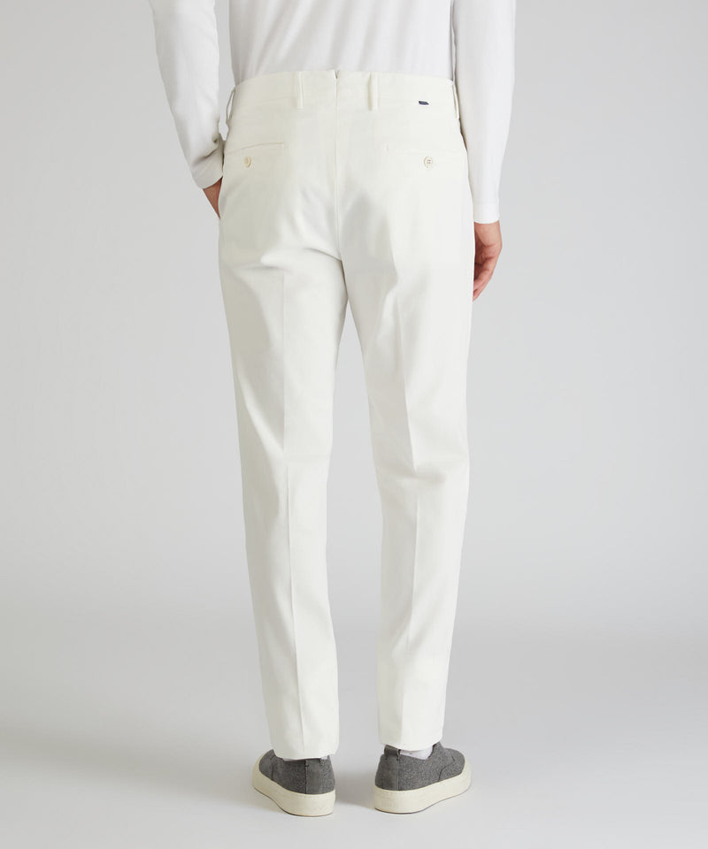 Slowear Pantalone tapered fit in cotone e lyocell Offerta
