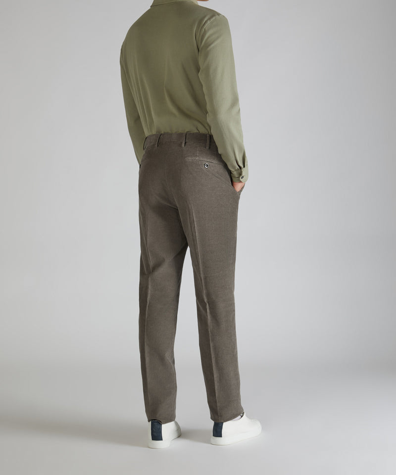 Slowear Pantalone regular fit in velluto Outlet