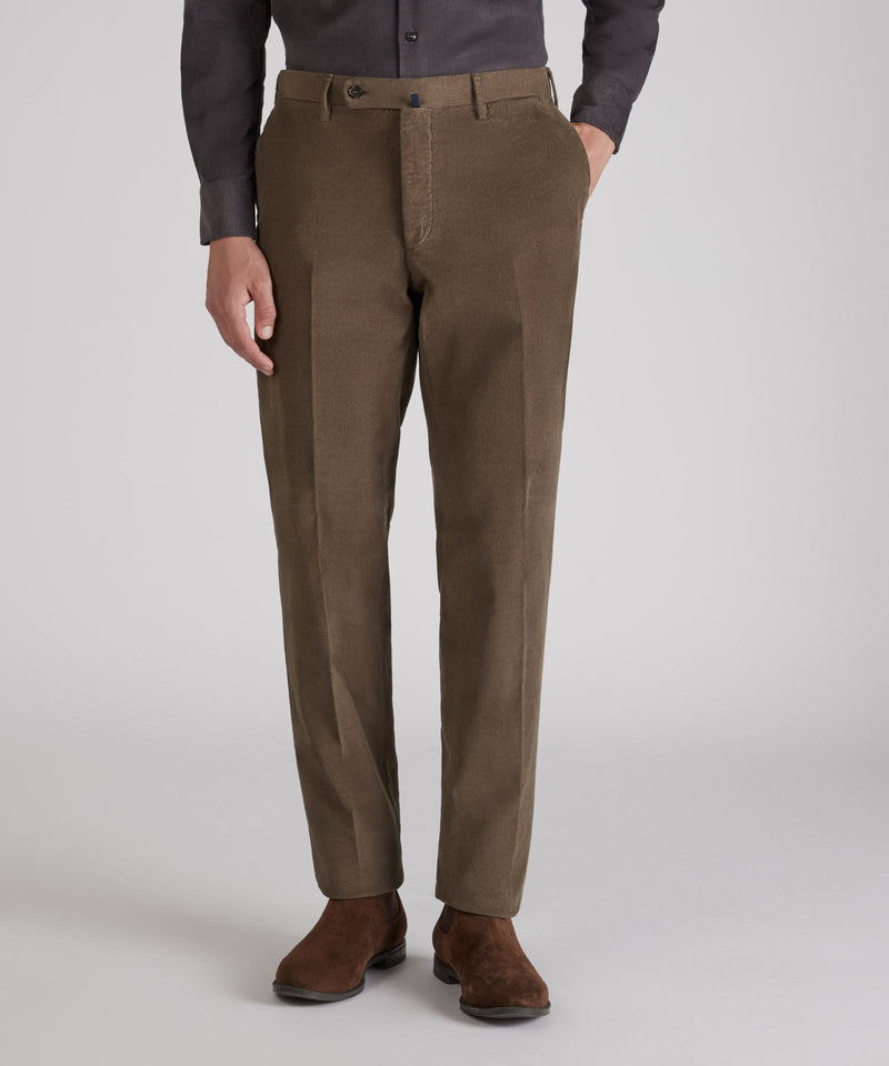 Slowear Pantalone regular fit in velluto a coste Vendita Calda