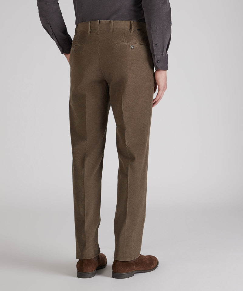 Slowear Pantalone regular fit in velluto a coste Vendita Calda