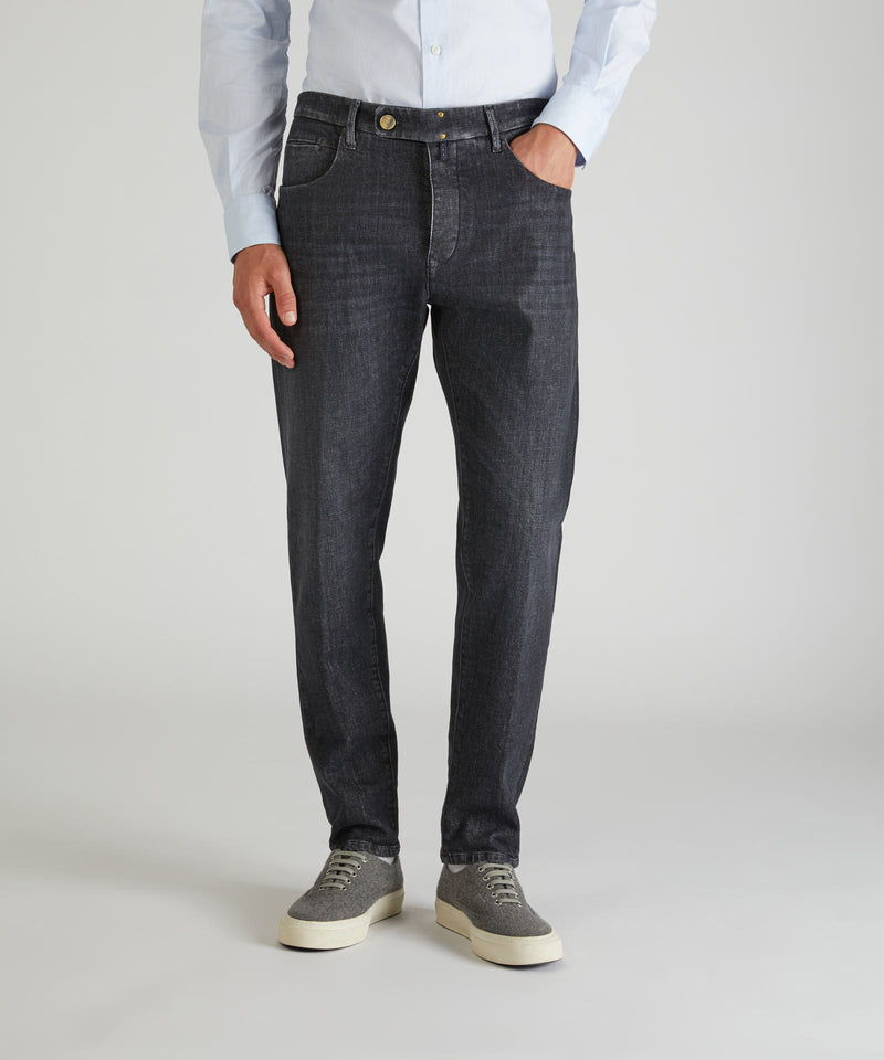 Slowear Pantalone sartoriale in denim stretch Vendita Economica