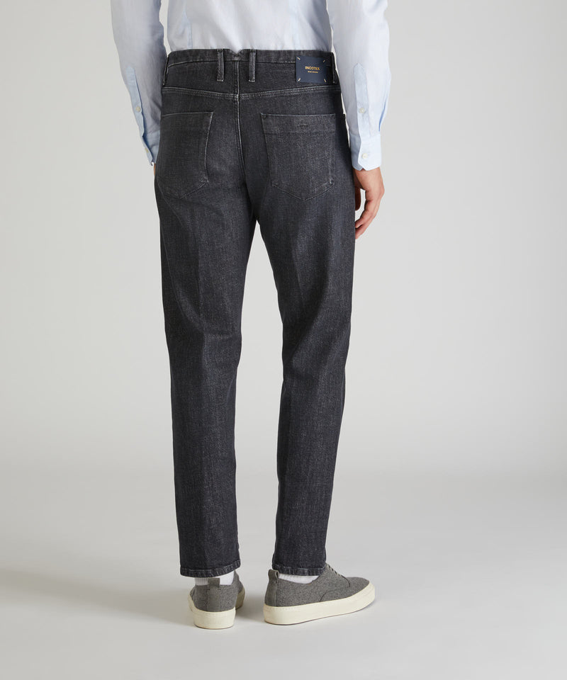 Slowear Pantalone sartoriale in denim stretch Vendita Economica