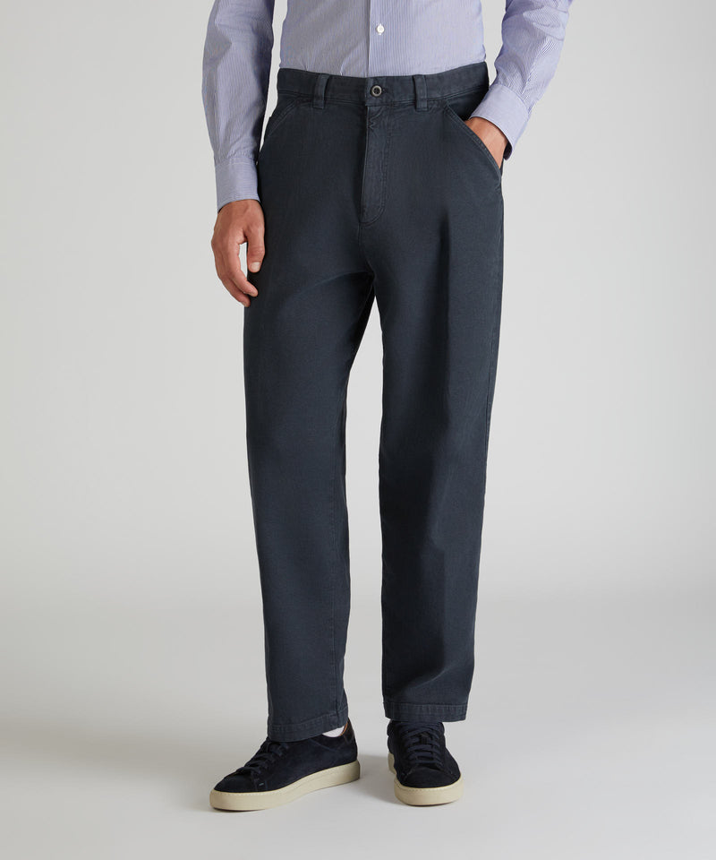 Slowear Pantalone carrot fit in cotone canvas Spedizione Gratuita