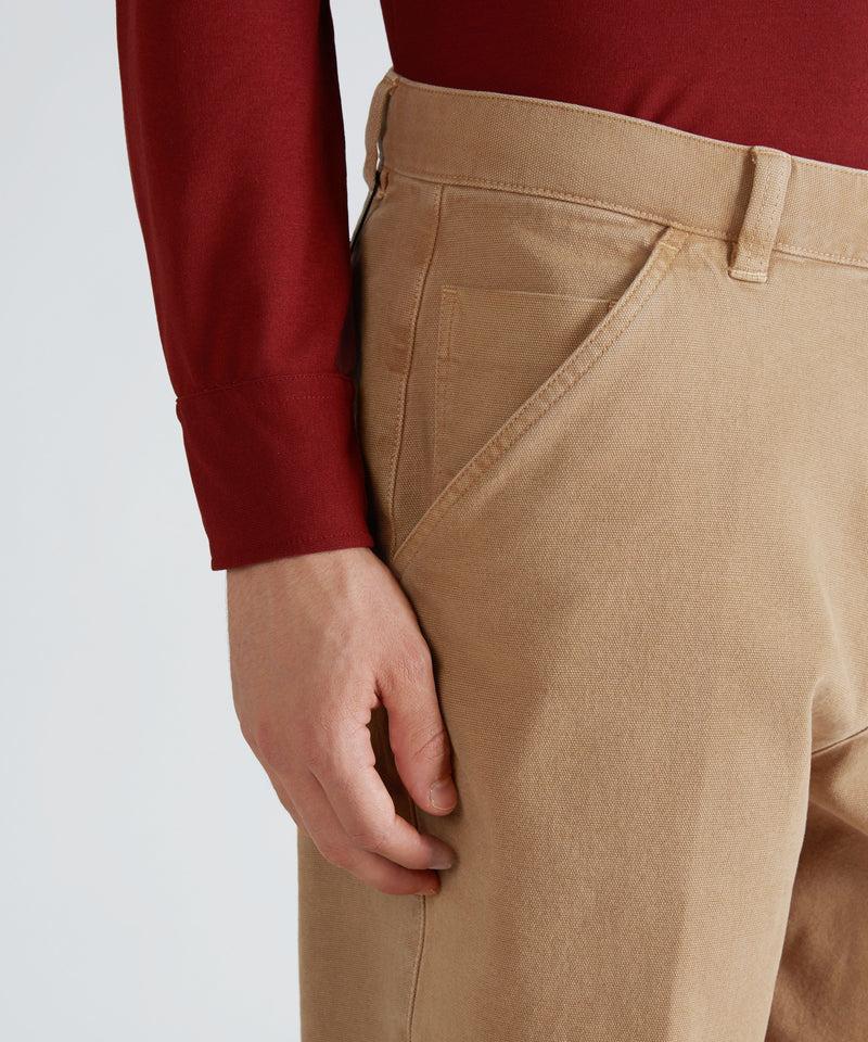 Slowear Pantalone carrot fit in cotone canvas Soddisfazione Garantita