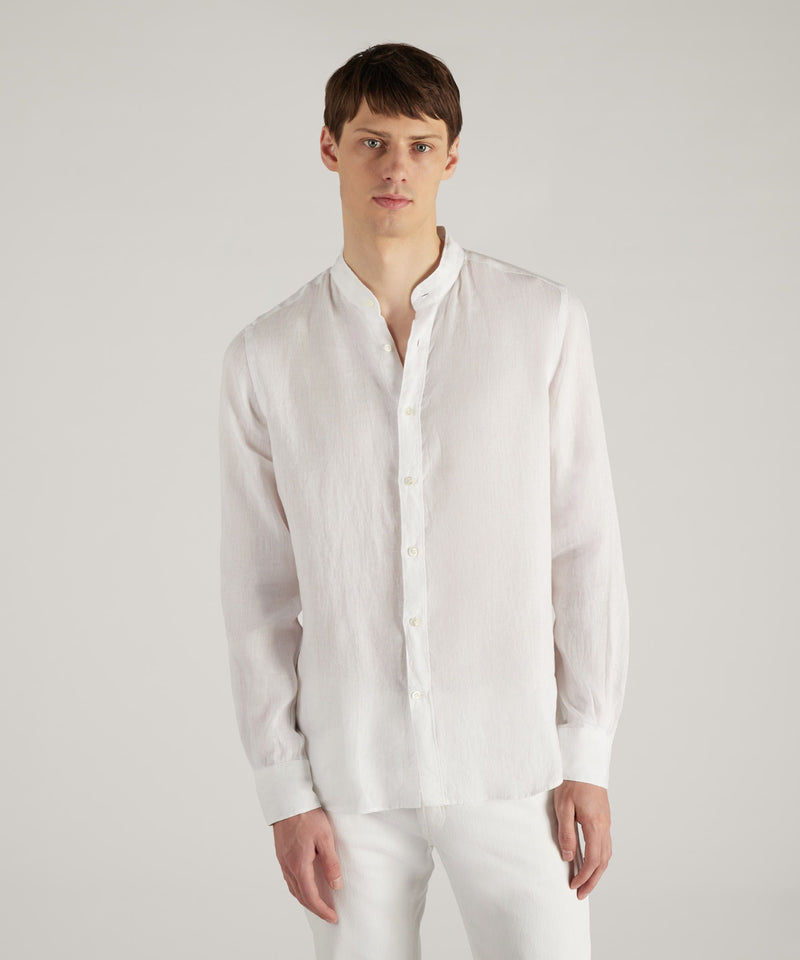 Slowear Camicia regular fit in lino Negozi Online