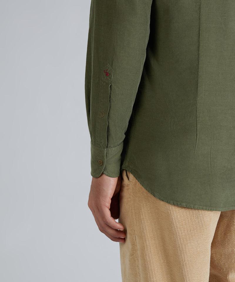 Slowear Camicia slim fit in velluto Shopping Online