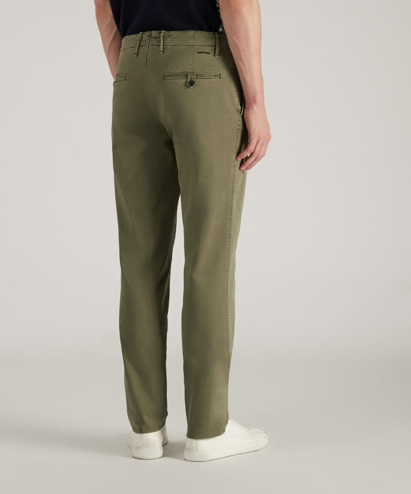 Slowear Pantalone slim fit in gabardina stretch certificata Negozi Online