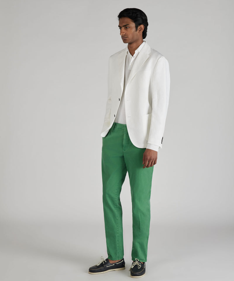 Slowear Pantalone slim fit in gabardina stretch certificata Acquista Ora