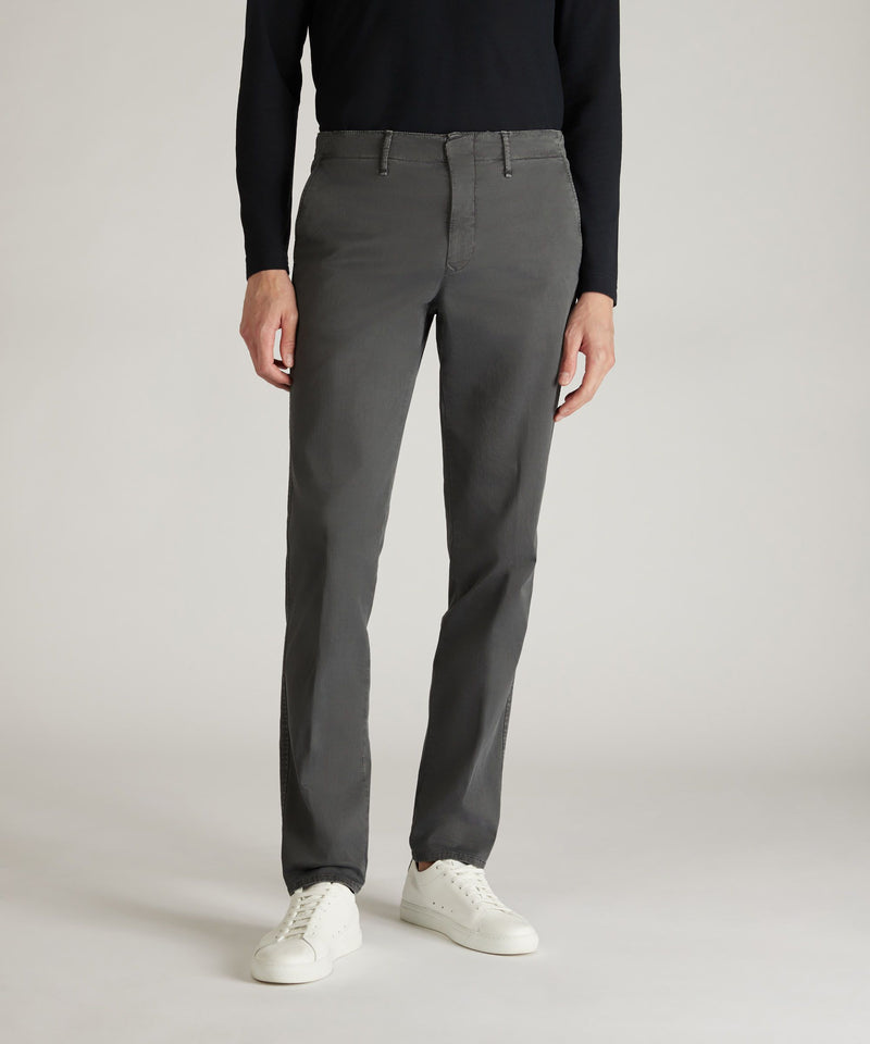Slowear Pantalone slim fit in gabardina stretch certificata Consegna Veloce