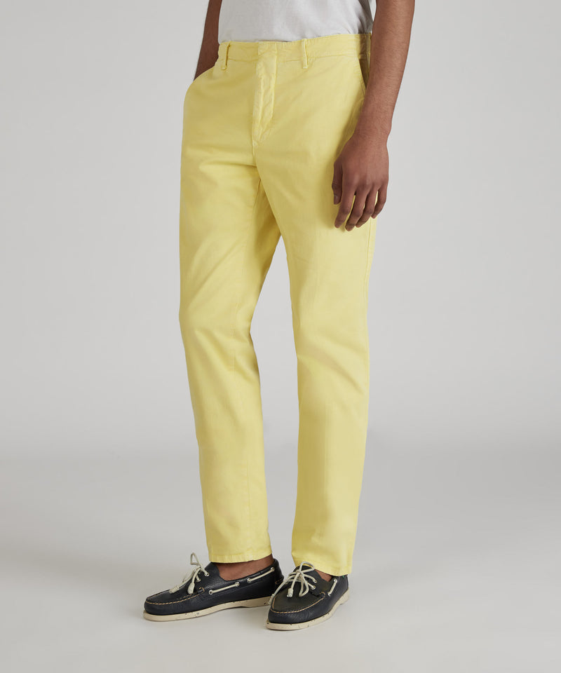 Slowear Pantalone slim fit in gabardina stretch certificata Promozione Limitata