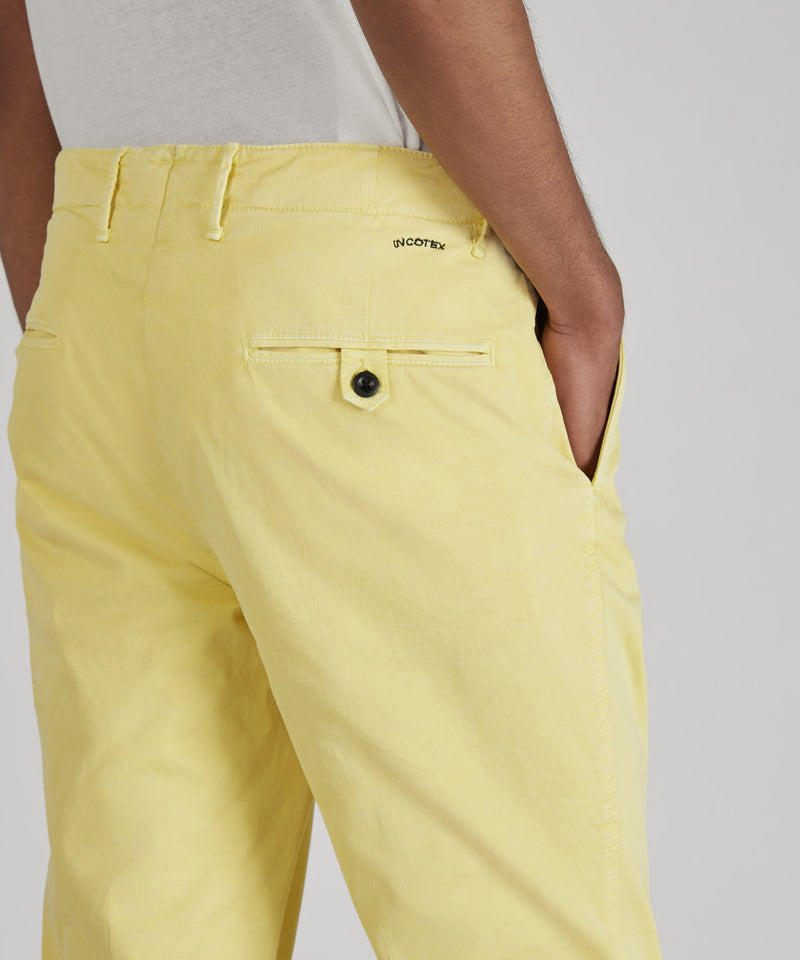 Slowear Pantalone slim fit in gabardina stretch certificata Promozione Limitata
