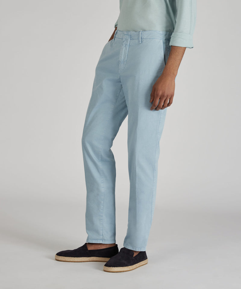 Slowear Pantalone slim fit in gabardina stretch certificata Fino Al -60%