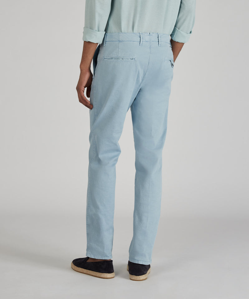 Slowear Pantalone slim fit in gabardina stretch certificata Fino Al -60%