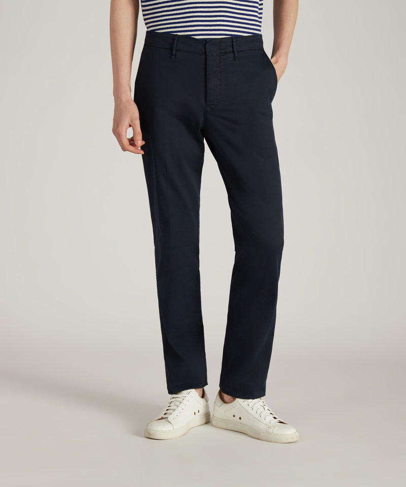 Slowear Pantalone slim fit in gabardina stretch certificata Shopping Online