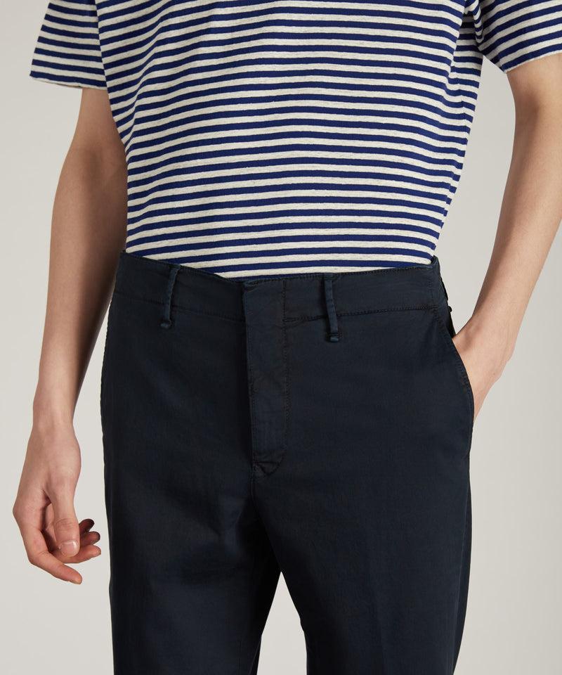Slowear Pantalone slim fit in gabardina stretch certificata Shopping Online