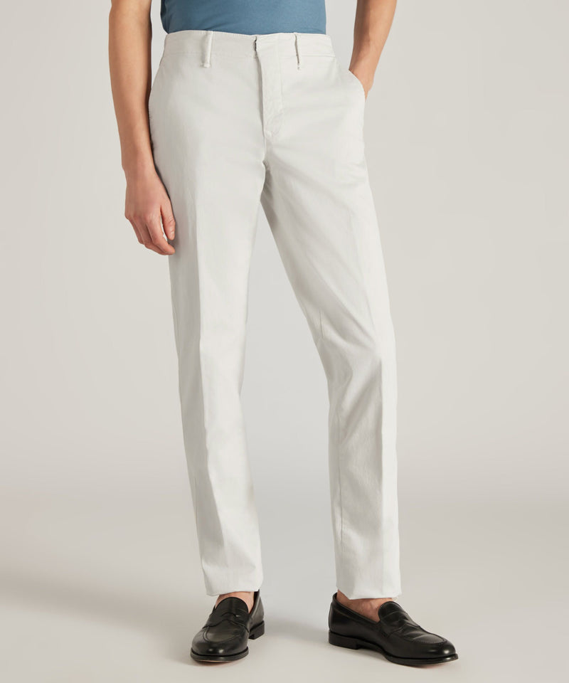 Slowear Pantalone slim fit in gabardina stretch certificata Prezzo Ridotto