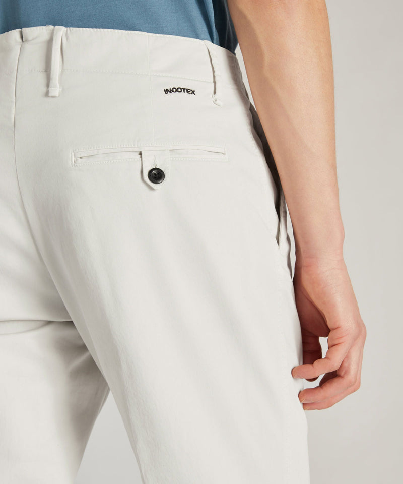 Slowear Pantalone slim fit in gabardina stretch certificata Prezzo Ridotto