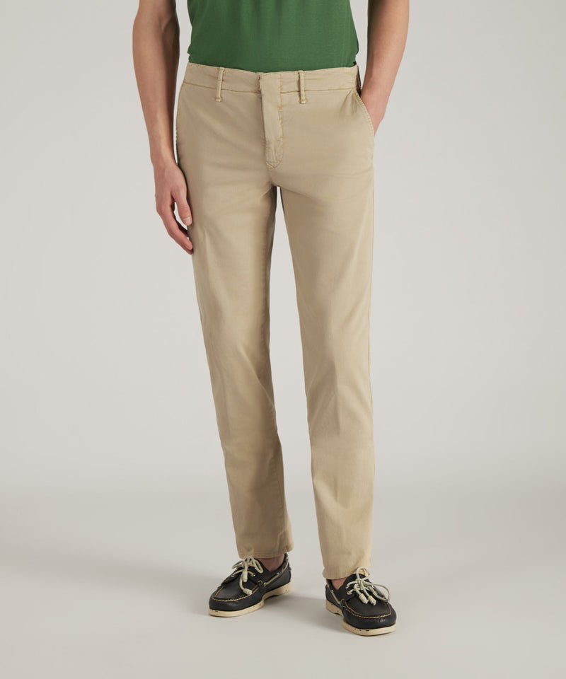 Slowear Pantalone slim fit in gabardina stretch certificata Convenienza