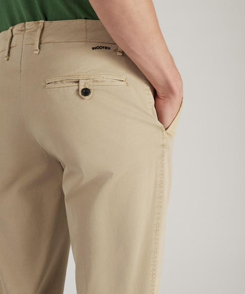 Slowear Pantalone slim fit in gabardina stretch certificata Convenienza