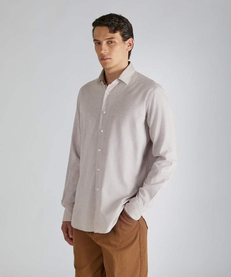 Slowear Camicia regular fit in flanella Sconto