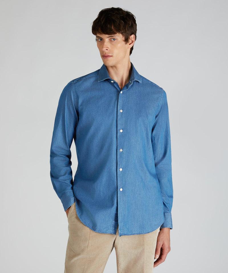 Slowear Camicia regular fit in denim Offerta
