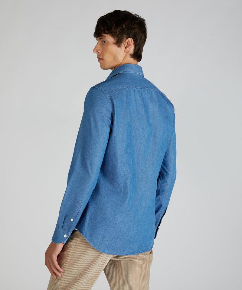 Slowear Camicia regular fit in denim Offerta