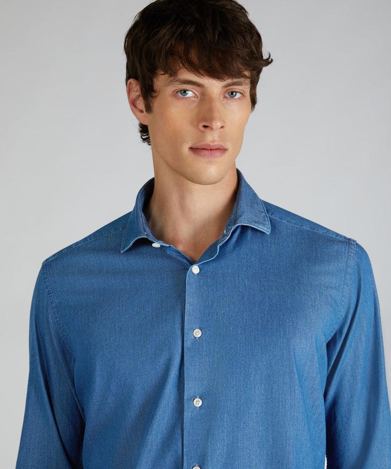 Slowear Camicia regular fit in denim Offerta