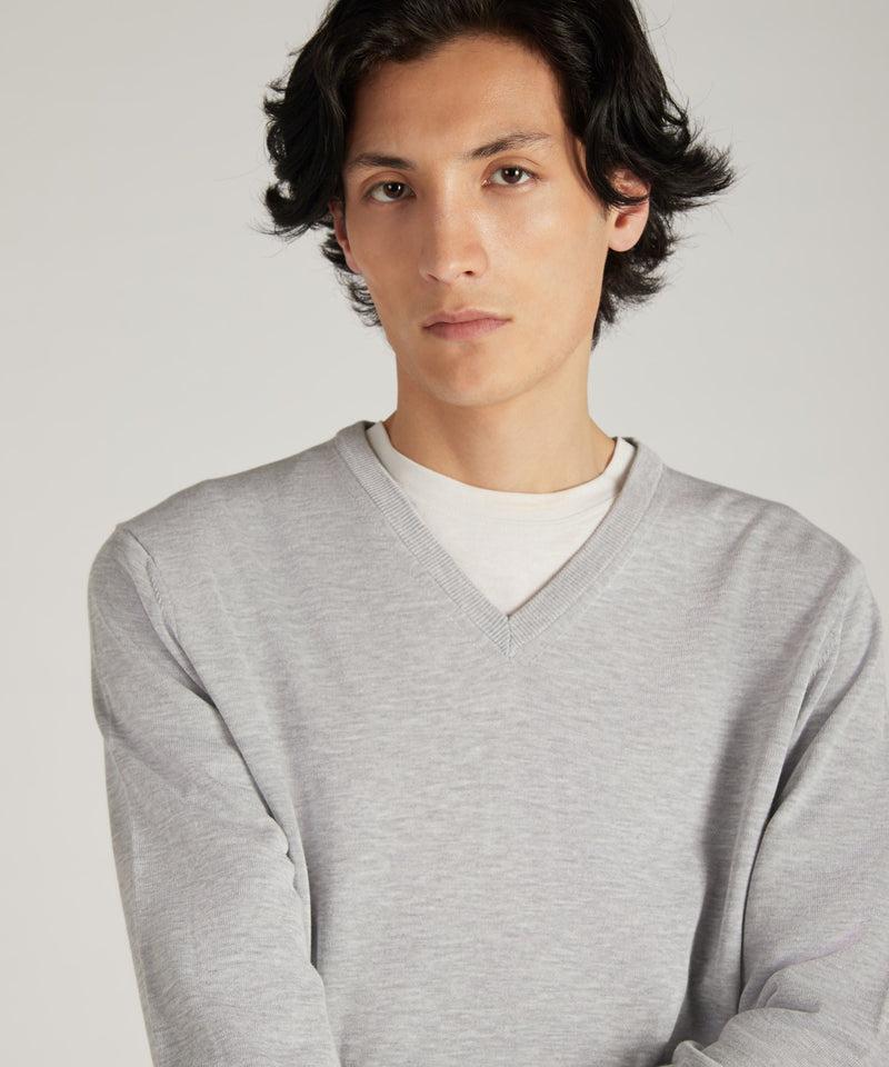 Slowear Maglia con scollo a V in cotone crêpe certificato I Più Venduti