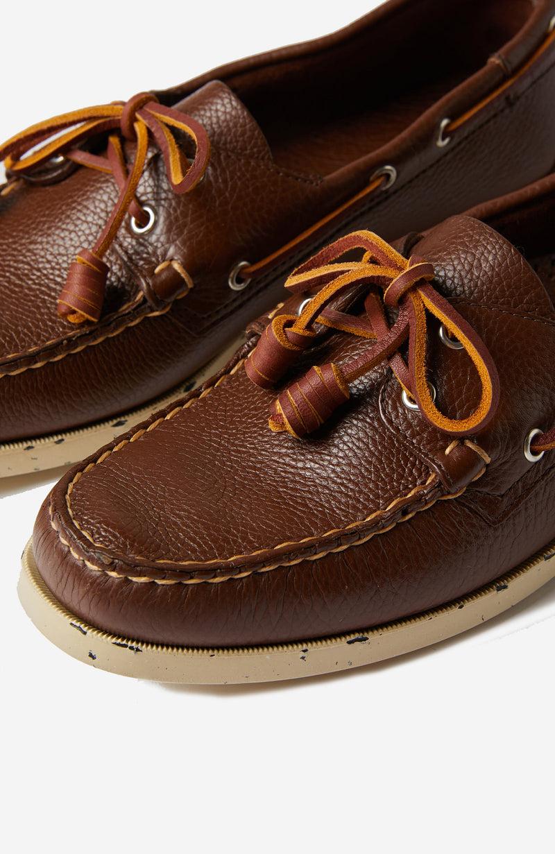 Slowear Scarpa da barca in pelle martellata Vendita