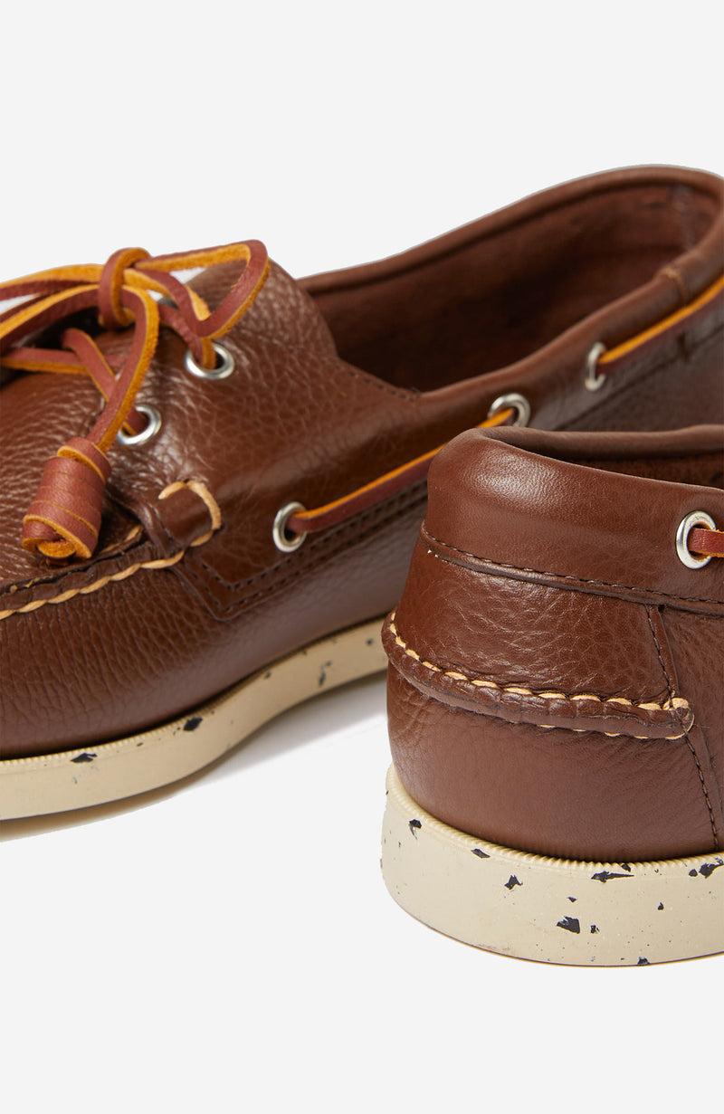 Slowear Scarpa da barca in pelle martellata Vendita