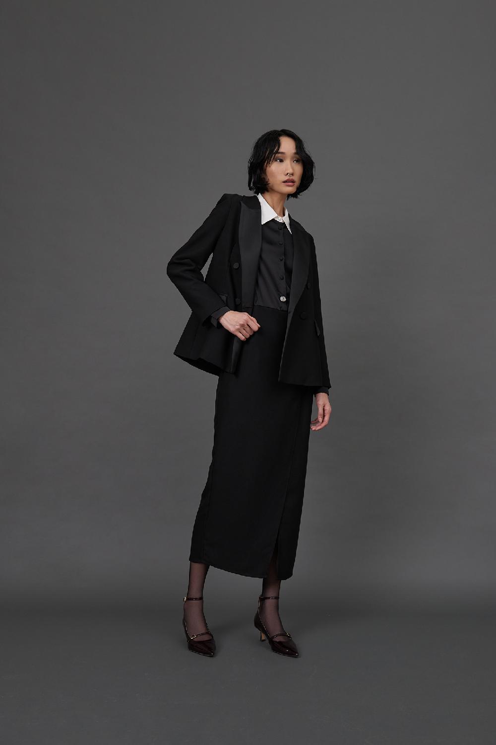 Soallure ABITO LUNGO PUNTO MILANO CON CAMICIA RASO Offerta