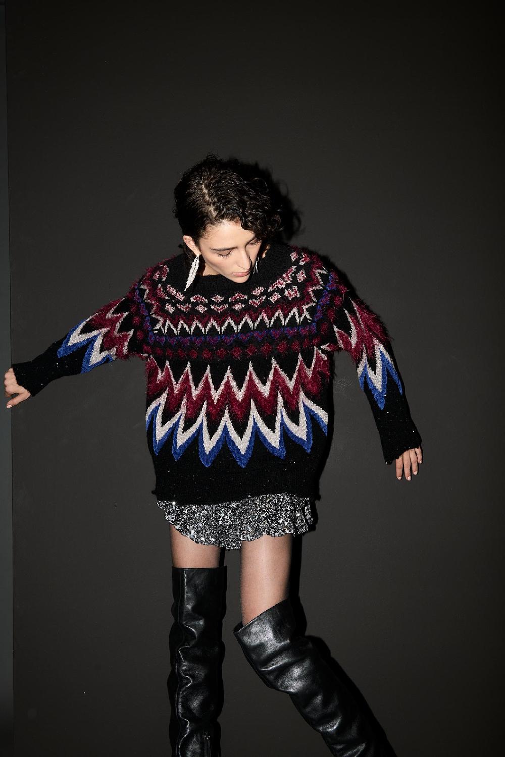 Soallure MAGLIA JACQUARD MULTICOLOR Hotsell